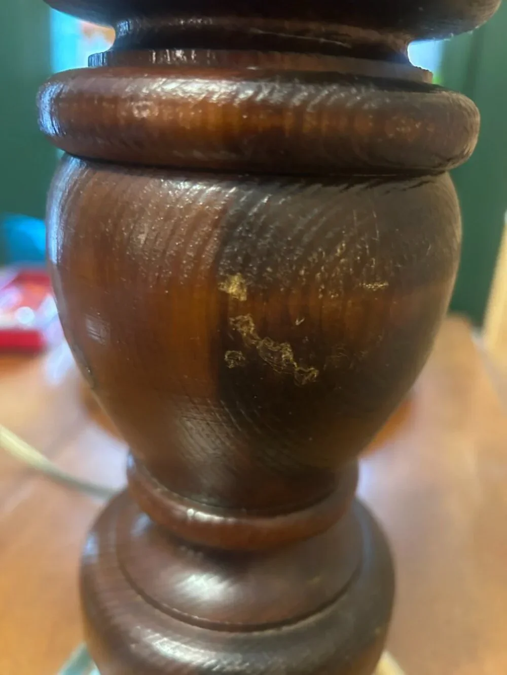 Vintage 80s Wood lamp